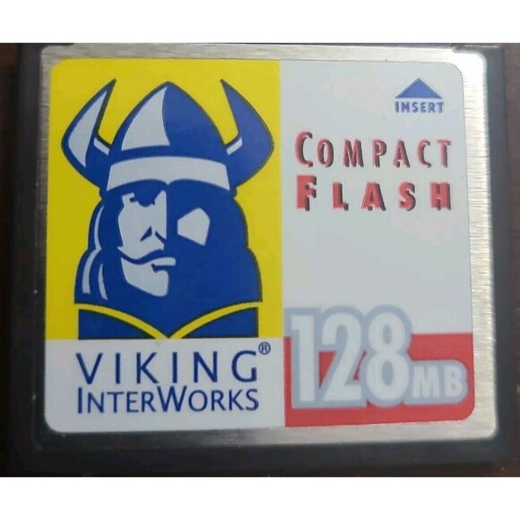 128MB CF Compact Flash Viking Interworks Memory Card - Picture 1 of 1